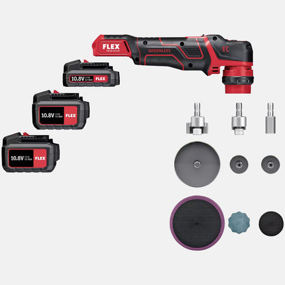 Flex Akku Polierer PXE 80 10.8.-EC / 2.5 Set